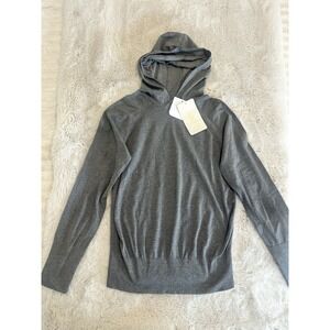 NWT Fabletics Hoodie Womens Size M Gray Long Sleeve Workout Training Performance